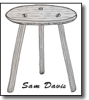 Staked Table Drawing by Sam Davis